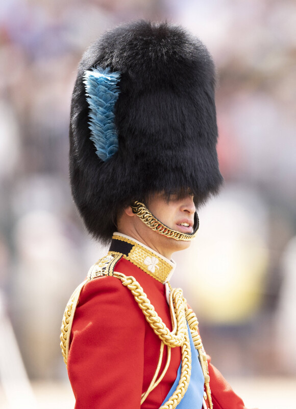 Le prince William, duc de Cambridge, supervise la parade des Horse Guards lors de la répétition avant le jubilé de platine de la reine d'Angleterre à Londres, Royaume Uni le 28 mai 2022. 