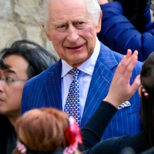 Le roi Charles III d'Angleterre - Arrivées au service annuel du jour du Commonwealth à l'abbaye de Westminster à Londres, le 13 mars 2023. 