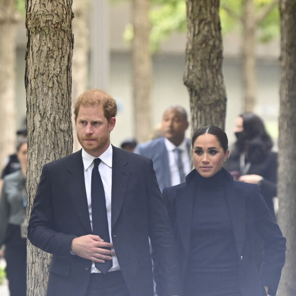 Le prince Harry, duc de Sussex et Meghan Markle, duchesse de Sussex, en visite à New York, le 23 septembre 2021. © Taidgh Barron/Zuma Press/Bestimage 