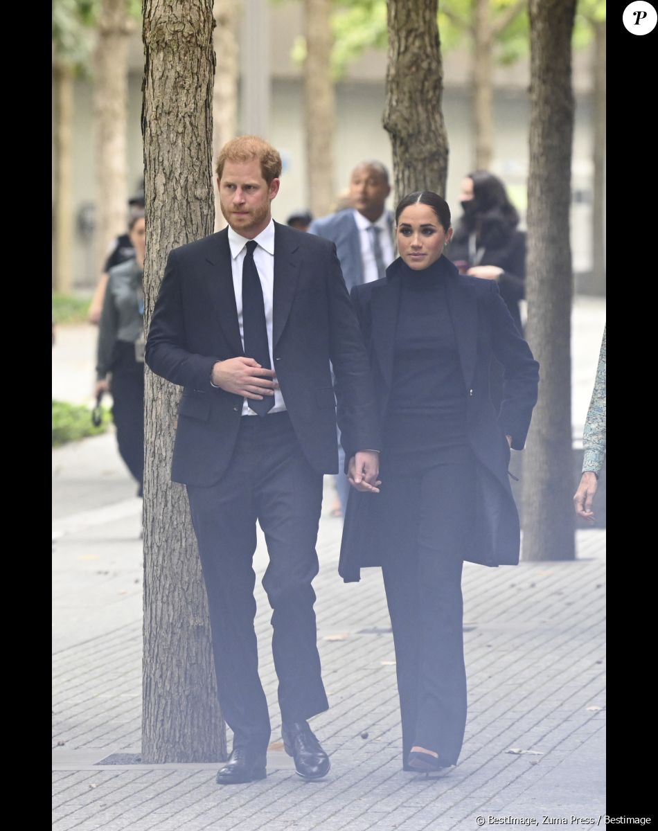 Le prince Harry, duc de Sussex et Meghan Markle, duchesse de Sussex, en visite à New York, le 23 septembre 2021. © Taidgh Barron/Zuma Press/Bestimage