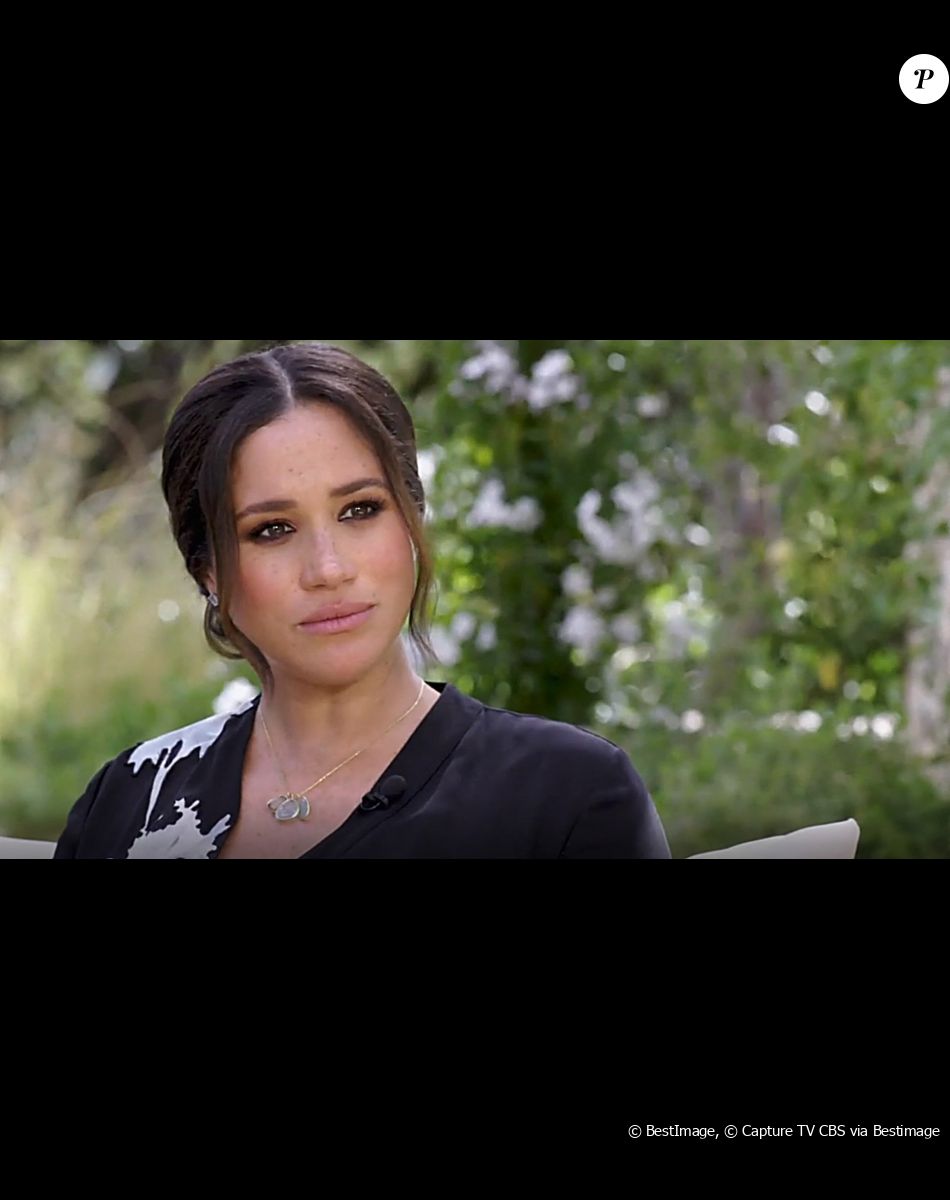 La chaîne CBS va diffuser l'entretien intitulé "Meghan & Harry" entre le prince Harry, Meghan Markle et la présentatrice américaine Oprah Winfrey, qui sera diffusé le 7 mars. Un échange qui promet son lot de révélations explosives. © Capture TV CBS via Bestimage