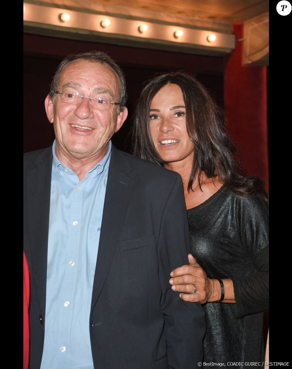 Jean-Pierre Pernaut et sa femme Nathalie Marquay - Les célébrités lors de la générale de la pièce de théâtre "La Tête Dans Les Etoiles" au Théâtre de la Gaîté-Montparnasse à Paris, France, le 24 mai 2018. © Coadic Guirec/Bestimage