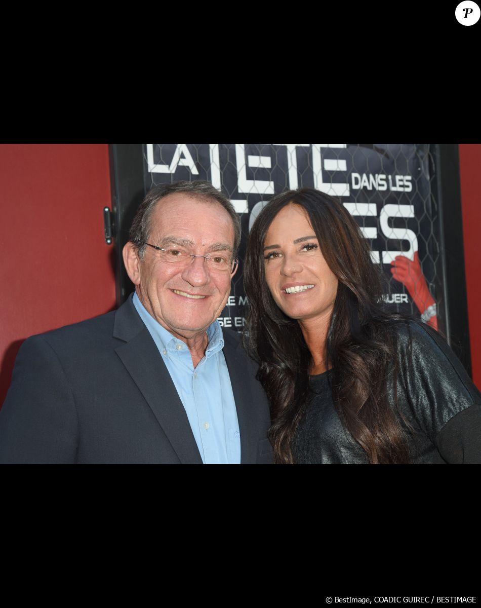 Jean-Pierre Pernaut et sa femme Nathalie Marquay - Les célébrités lors de la générale de la pièce de théâtre "La Tête Dans Les Etoiles" au Théâtre de la Gaîté-Montparnasse à Paris, France, le 24 mai 2018. © Coadic Guirec/Bestimage