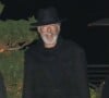 Exclusif - Pierce Brosnan à la sortie d'un dîner de famille avec sa femme Keely et ses fils au Nobu de Malibu, Los Angeles, Californie, Etats-Unis, le 11 févriar 2023. 
