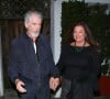 Exclusif - Pierce Brosnan et sa femme Keely Shaye à la sortie du restaurant "Giorgio Baldi" à Los Angele.
