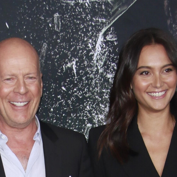 Bruce WIllis et sa femme Emma Heming à la première de Glass au théâtre SVA à New York, le 15 janvier 2019 