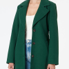 Avec ce manteau vert Vila, vous serez le sosie d'Audrey Fleurot