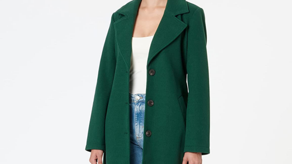 Avec ce manteau vert Vila, vous serez le sosie d'Audrey Fleurot