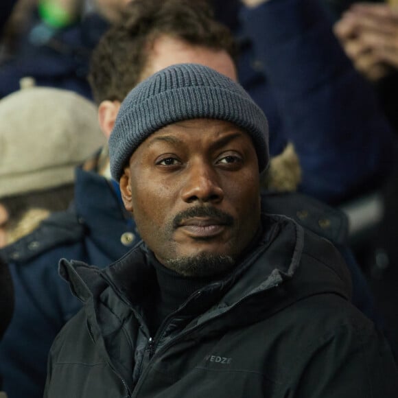 Harry Roselmack - People en tribunes du match de Ligue 1 Uber Eats "PSG contre Reims" (1-1) au Parc des Princes à Paris le 29 janvier 2023. 