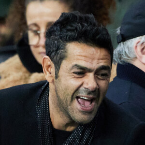 Jamel Debbouze - People dans les tribunes du match de Ligue 1 Uber Eats "PSG contre Angers" (2-0) au Parc des Princes à Paris le 11 janvier 2023. © Cyril Moreau/Bestimage 