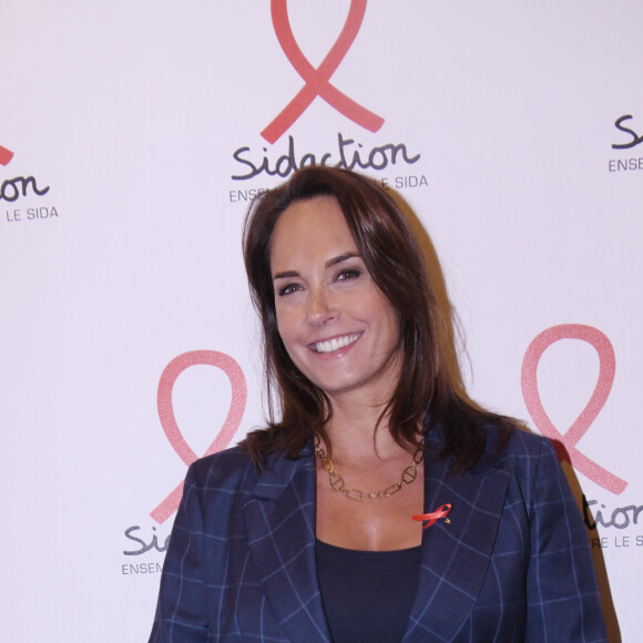 Mais il y a quelques jours, des rumeurs de mésentente entre les deux journalistes ont fuité.
Julia Vignali - Soirée de lancement du Sidaction 2023 au théâtre Edouard VII à Paris le 6 mars 2023. © Rachid Bellak