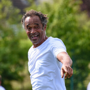 Yannick Noah - Tournois de football caritatif au profit de l'association Enfants de la Terre en présence de Y.Noah, fondateur de l'association et de nombreuses personnalités à Feucherolles le 8 juin 2019. © Pestellini / Panoramic / Bestimage