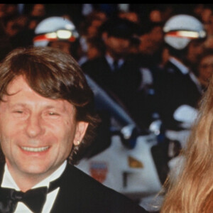 Roman Polanski et Emmanuelle Seigner en 1997 à Cannes