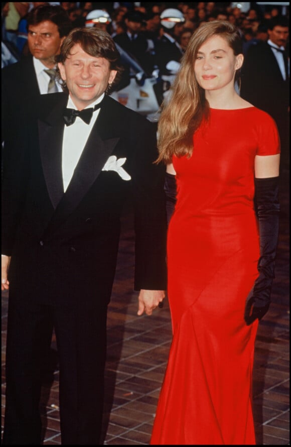 Roman Polanski et Emmanuelle Seigner en 1997 à Cannes