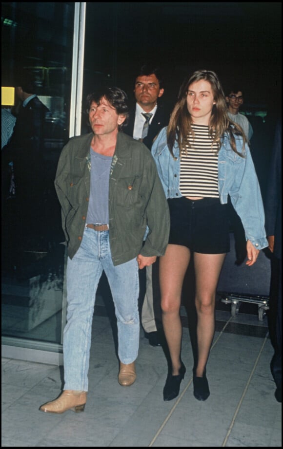 Roman Polanski et Emmanuelle Seigner en 1990 à Cannes
