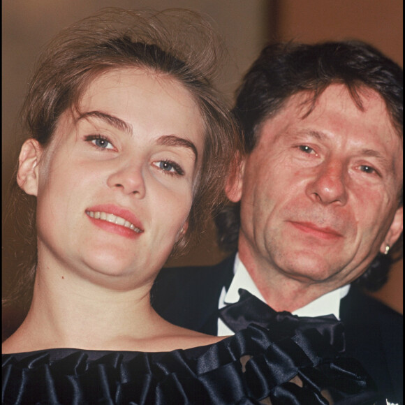 Roman Polanski et Emmanuelle Seigner en 1992