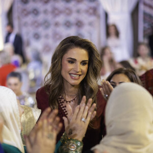 La reine Rania de Jordanie - Soirée henné avant le prochain mariage de la princesse Iman au palais Al Husseiniya à Amman en Jordanie le 7 mars 2023. 