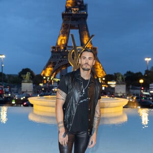 Baptiste Giabiconi - Front row du défilé de mode Saint Laurent, Prêt-à-porter Printemps / Eté 2023 dans le cadre de la Fashion Week de Paris le 27 septembre 2022. © Olivier Borde 