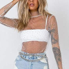 Adoptez une allure sexy comme Jennifer Lopez avec ce top transparent Minetom