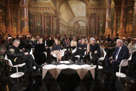 Exclusif - Benjamin Biolay, Julie Gayet, Claire Chazal, Julien Clerc, Nicola Sirkis, le jardinier Alain Baraton - Enregistrement de l'émission "Le Grand Echiquier, le printemps à Versailles", présentée par C.Chazal et diffusée le 31 mars sur France 2 © Jack Tribeca / Bestimage