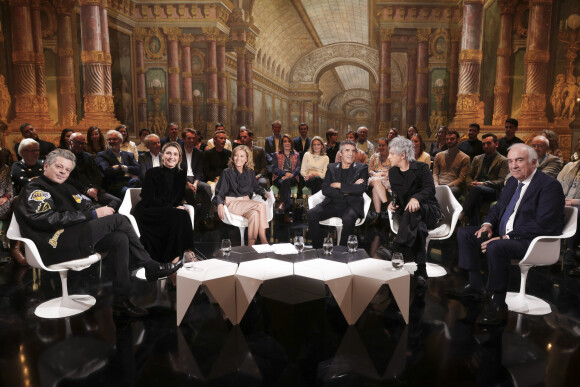 Exclusif - Benjamin Biolay, Julie Gayet, Claire Chazal, Julien Clerc, Nicola Sirkis, le jardinier Alain Baraton - Enregistrement de l'émission "Le Grand Echiquier, le printemps à Versailles", présentée par C.Chazal et diffusée le 31 mars sur France 2 © Jack Tribeca / Bestimage