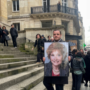 L'actrice et lui se connaissaient depuis plusieurs années
Obsèques de Marion Game en l'église Saint Roch à Paris le 31 mars 2023. 