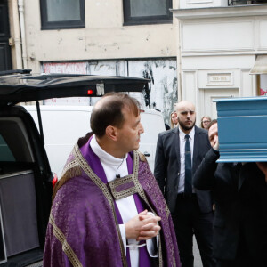 Obsèques de Marion Game en l'église Saint Roch à Paris le 31 mars 2023. 