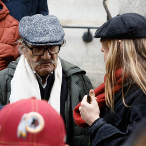 Gérard Hernandez - Sorties des obsèques de Marion Game en l'église Saint Roch à Paris, France, le 31 mars 2023. © Christophe Clovis/Bestimage 