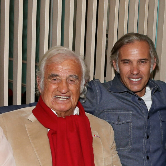 Luana Belmondo, Jean-Paul Belmondo, Paul Belmondo, Florence Belmondo, Annabelle Belmondo au restaurant IDA à Paris, le 13 octobre 2016. © Dominique Jacovides/Bestimage  