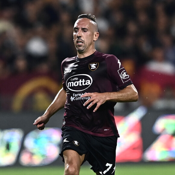 Info du 7 octobre 2022 - Franck Ribéry annonce sa retraite - Franck Ribery (joueur de Salernitana) lors du match de Football du Calcio Serie A (Italie), Salernitana - AS Rome (0-1) à Salernitana, Italie le 14 Août 2022 © Image Sport / Panoramic / Bestimage