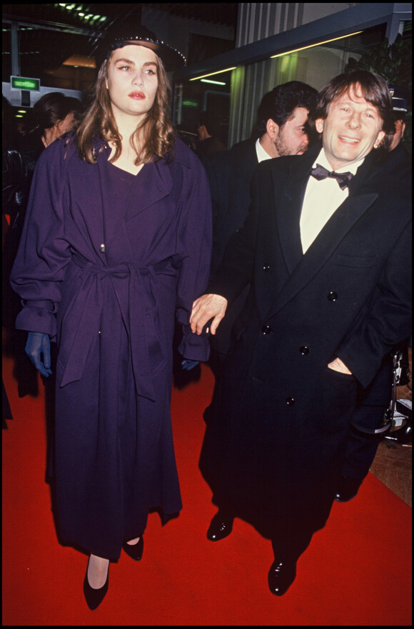 Roman Polanski et Emmanuelle Seigner en 1992 aux César
