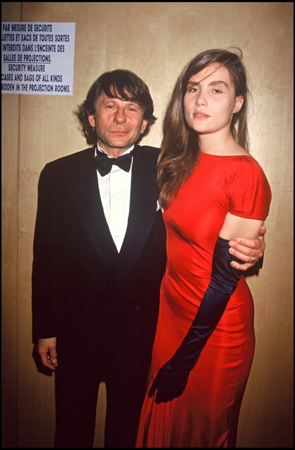 Roman Polanski et Emmanuelle Seigner en 1990