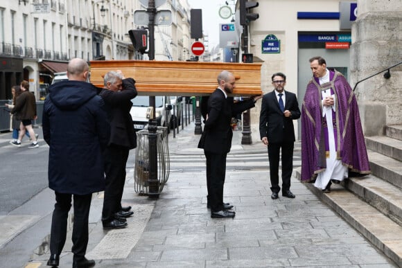 Exclusif - Obsèques de Jacques Collard en l'église Saint Roch à Paris le 6 avril 2023. © Christophe Clovis / Bestimage