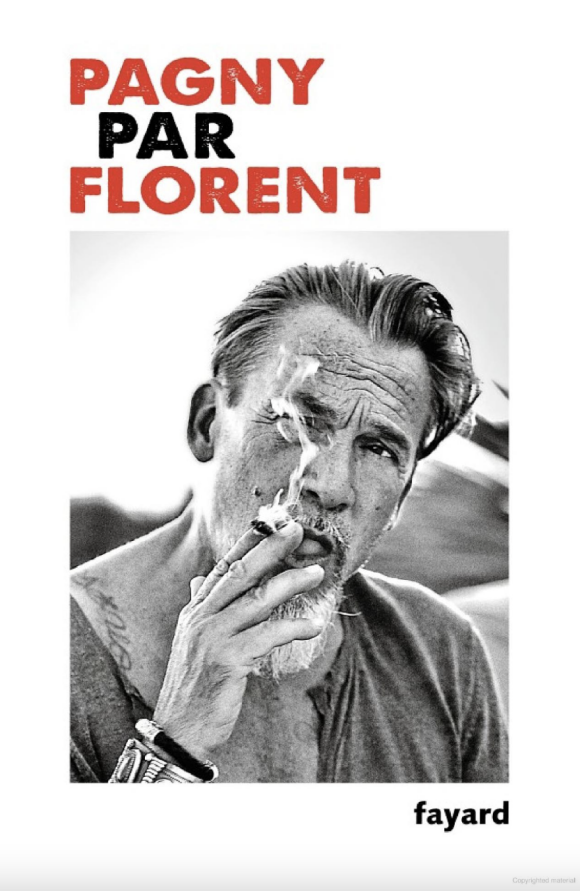 L'artiste se dévoile en couverture avec une cigarette à la bouche alors qu'il est atteint d'un cancer des poumons. 
Couverture du livre autobiographique de Florent Pagny, "Pagny par Florent", publié le 5 avril 2023