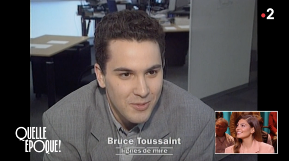 Léa Salamé dévoile des images d'archives de son invité Bruce Toussaint dans "Quelle époques !", France 2