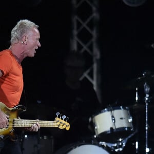 Sting en concert à Parme en Italie, le 19 juillet 2022. 