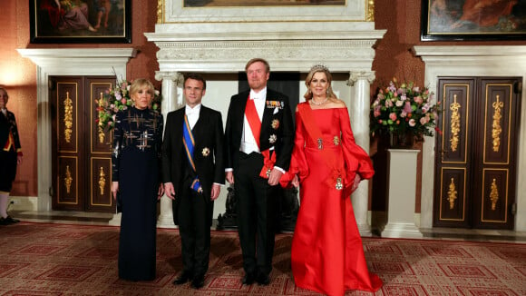 Brigitte Macron rivalise d'élégance avec la reine Maxima : choc de styles au dîner d'Etat