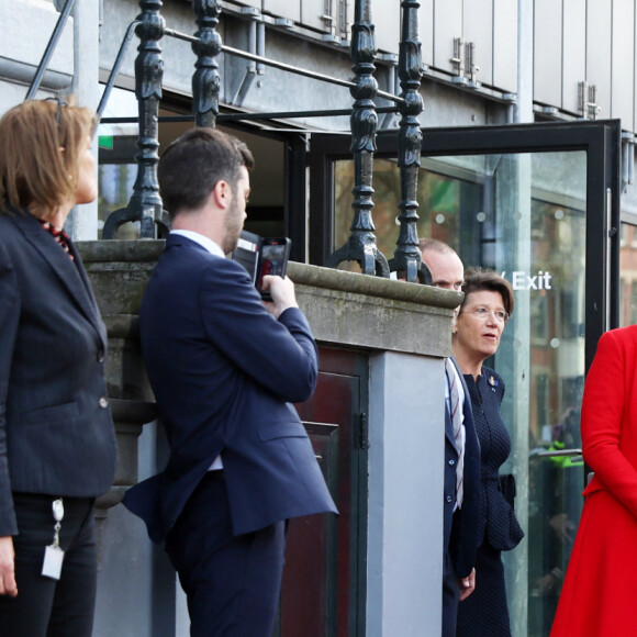 Le Première Dame française Brigitte Macron et la reine Maxima des Pays-Bas visitent la Maison d'Anne Frank dans le cadre de la visite d'État du couple présidentiel français aux Pays-Bas, Jour 2, à Amsterdam, Pays-Bas, le 12 avril 2023. © Dominique Jacovides/Bestimage 