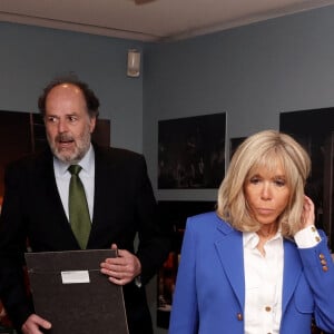 Le Première Dame française Brigitte Macron et la reine Maxima des Pays-Bas visitent la Maison d'Anne Frank dans le cadre de la visite d'État du couple présidentiel français aux Pays-Bas, Jour 2, à Amsterdam, Pays-Bas, le 12 avril 2023. © Dominique Jacovides/Bestimage 