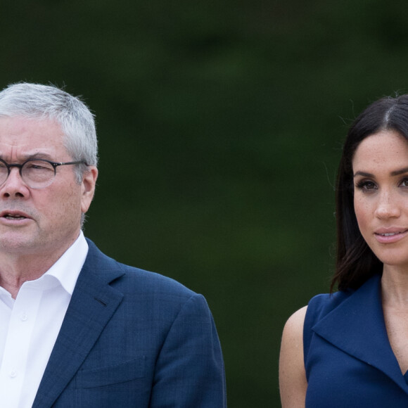 Portraits de Meghan Markle, duchesse de Sussex (enceinte), lors de sa visite à Government House, Melbourne le 18 octobre 2018. Le prince Harry et Meghan Markle sont en voyage officiel pendant 16 jours en Australie, Nouvelle Zélande, Fidji et Tonga 