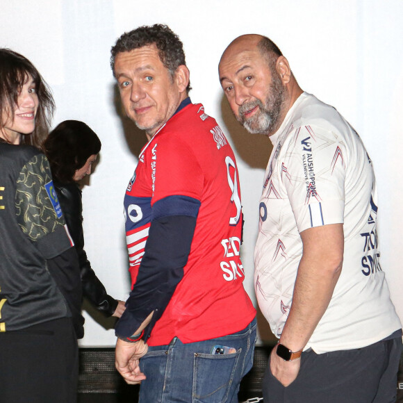 Charlotte Gainsbourg Dany Boon et Kad Merad à la première du film "La Vie pour de vrai" à Lille, France, le 1er avril 2023. © Stéphane Vansteenkiste/Bestimage 