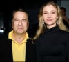 Paul-Loup Sulitzer et Eva Kowalewska - Soirée pour l'anniversaire de Jean Roch au VIP Room de Paris
