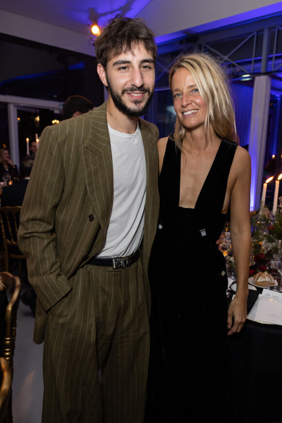 Exclusif - Ben Attal et sa compagne Jordane Crantelle - Dîner de l'association AEM (Un Avenir pour les Enfants du Monde), au profit des enfants du Rwanda par Babeth Djian au pavillon Ledoyen à Paris. Le 23 mars 2023 © Olivier Borde-Bertrand Rindoff Petroff / Bestimage 