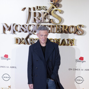 En promotion pour Les Trois Mousquetaires - D'Artagnan, il est revenu sur ce sujet en interview avec "Le Point"
Vincent Cassel - Première du film "Les Trois Mousquetaires : D'Artagnan" à Madrid. Le 12 avril 2023