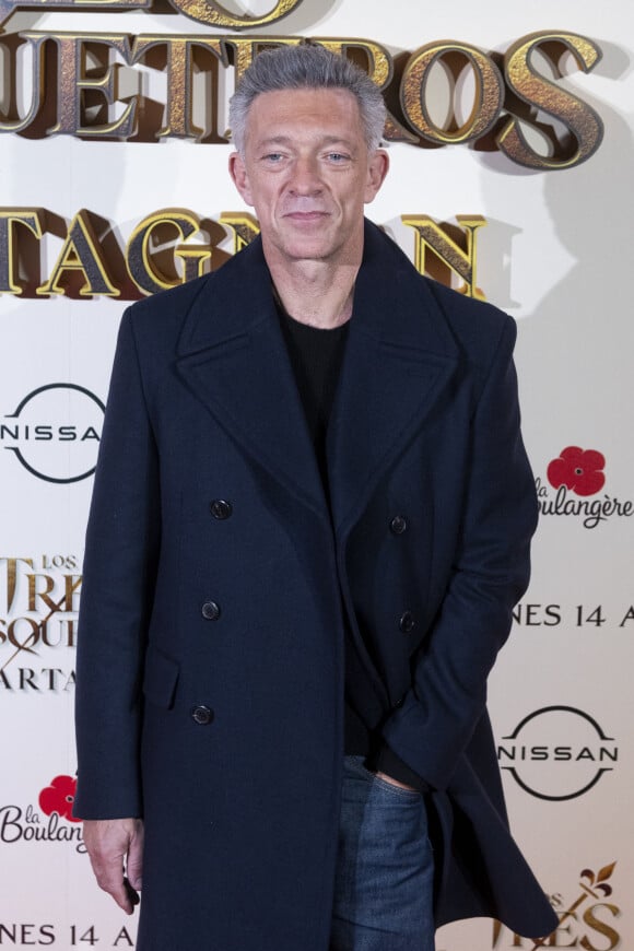 Vincent Cassel - Première du film "Les Trois Mousquetaires : D'Artagnan" à Madrid. Le 12 avril 2023