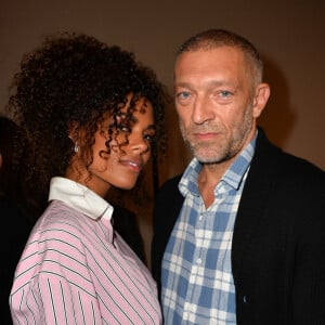 Exclusif - Vincent Cassel et Tina Kunakey en backstage du défilé de mode "Alexandre Vauthier", collection Haute-Couture printemps-été 2018, à Paris le 23 janvier 2018. © Veeren / CVS / Bestimage