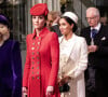 D'après Page Six, Kate aurait mis en garde Meghan 
Catherine Kate Middleton, duchesse de Cambridge, Meghan Markle, enceinte, duchesse de Sussex lors de la messe en l'honneur de la journée du Commonwealth à l'abbaye de Westminster à Londres le 11 mars 2019. 