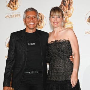 Nagui et sa femme Mélanie Page au photocall de la 33ème cérémonie des Molières aux Folies Bergère à Paris le 30 mai 2022. © Coadic Guirec / Bestimage 