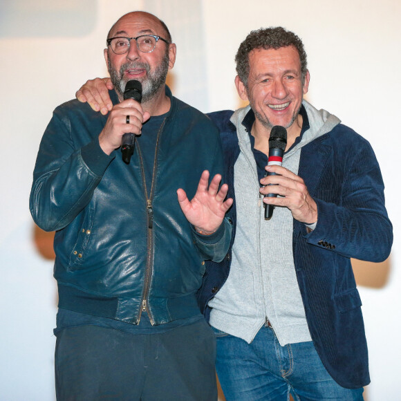Kad Merad et Dany Boon à la première du film "La Vie pour de vrai" à Lille, France, le 1er avril 2023. © Stéphane Vansteenkiste/Bestimage 