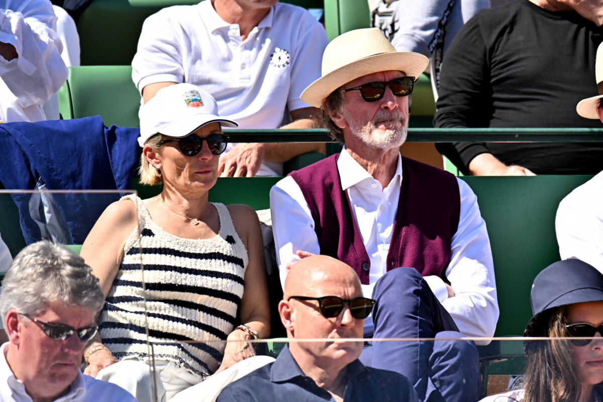 Photo : Sir James Arthur Ratcliffe et sa femme Alicia durant la finale ...